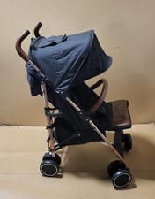 Image of Ickle Bubba Discovery Stroller-Black on Rose Gold.