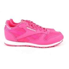 Image of REEBOK CL LEATHER GIRL SQUAD JUNIOUR CLASSIC (UK_5, 5.5) PINK-WHITE BRAND NEW
