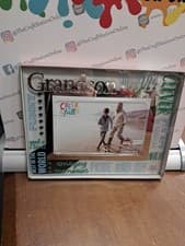 Image of Grandson glass picture photo frame 6"x4" PO 49838