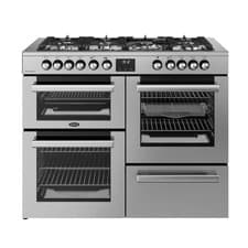 Image of Belling Cookcentre 110cm Dual Fuel Range Cooker Stainless Steel 110DF