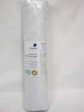 Image of Croydex Rubber Bath Mat Large 37cm x 90cm White Textured AG182622