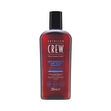 Image of American Crew Anti-Dandruff and Dry Scalp Shampoo 250 ml (Pack of 1), brown