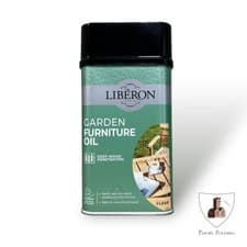 Image of Liberon Garden Furniture Oil - Clear - 1 Litre - Protects Natural Exterior Wood