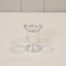 Image of Glass Candle Stick Holder - Wedding Home Table Centrepiece Decoration