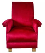 Image of Velvet Fabric Child's Chair Kids Armchair Children's Aqua Grey Navy Blue Pink