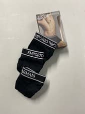Image of Emporio Armani Men's Boxer Shorts 3-Pack Underwear Size L Black