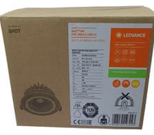 Image of Ledvance Spotlight Spot-FP LED DIMMABLE Downlight 8W 3000K 620lm White Aluminium