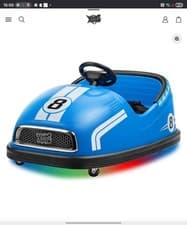 Image of Xootz Two Seater Electric Bumper Car Kids Ride On Remote Control LED Model Ultra