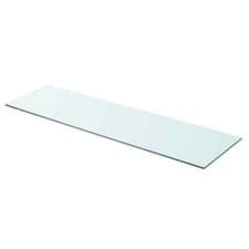 Image of Shelf Panel Glass Clear 90x25 cm vidaXL
