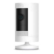 Image of RING STICK UP CAM BATTERY HD CAMERA OUTDOOR WIRELESS ALEXA 3RD GEN - BLACK WHITE