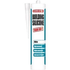 Image of Evo Stik General Purpose Building Silicone White 280ml Sealant Window Frame C3