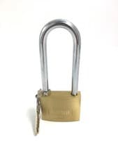 Image of KASP HEAVY DUTY PADLOCK 50MM BRASS LONG SHACKLE 120 SERIES K12050L80D