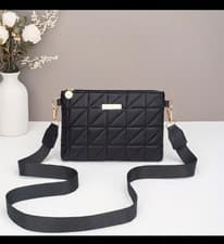 Image of Women's Quilted "Elegance" Crossbody Bag — Modern Classic.