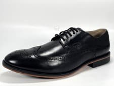 Image of RRP £95 Brand New Clarks Gatley Limit Men's Black Leather Derby Brogues Size 8H