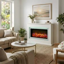 Image of Electric Fireplace with Surround, LED Flame & Mood Light – Endeavour Danby