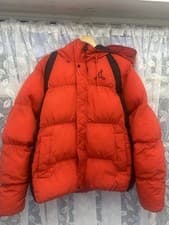Image of Nike Air Jordan Essential s Red Puffer Jacket Size M