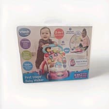 Image of VTech First Steps Baby Walker Pink New Damaged box