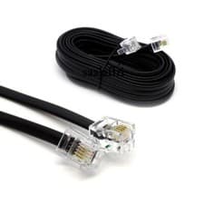 Image of RJ11 to RJ11 Cable ADSL BT Broadband Modem Internet DSL Phone Router Lead Lot