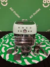Image of Smeg 50's Style Espresso Coffee Machine - Pastel Blue - EGF03PBUK #LF122097