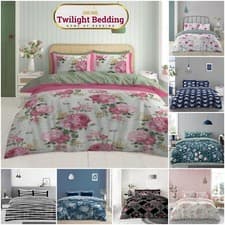 Image of Printed Bedding Complete 4 PCS Duvet Cover Set With Fitted Bed Sheet Pillowcases