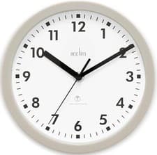 Image of Acctim Nardo 20cm Radio Controlled Grey Wall Clock time peice for home decor...