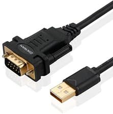 Image of USB to RS232 USB Serial Adapter with FTDI Chipset USB 2.0 to Male DB9 Serial