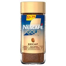 Image of Nescafe Gold Blend Decaf Coffee Jar 6 x 95g Priced Mark Packs Rich Smooth Taste