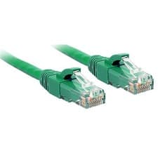 Image of Lindy 3m Cat.6 U/UTP Network Cable Green. Cable length: 0.3 m Cable standard:...