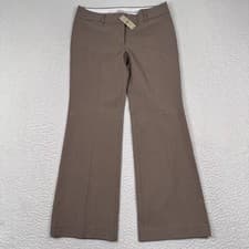 Image of Ann Taylor LOFT Petites Dress Pant 8P Boot Cut Brown Career Office NWT $69.50