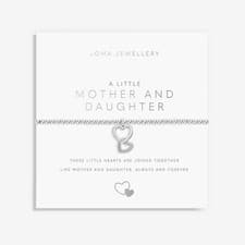 Image of Joma Silver Plated Beaded Bracelet A Little MOTHER AND DAUGHTER + GIFT BAG 5869