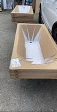Image of 1700 X 700 Single Ended Standard Bath Tub Bathroom Lucite Acrylic White