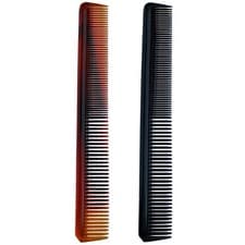 Image of Tortiise & Black Barber 7” Combs Fine Tooth Quality Gents Salon Cutting Comb