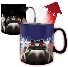 Image of Back To The Future Time Machine Heat Change Mug ABYstyle Heat Sensitive Mug