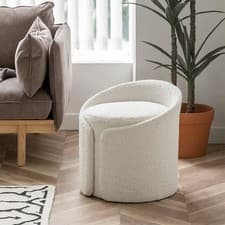Image of Dressing Table Stool Round Foot Stool Ottoman Bedroom Vanity Makeup Desk Chair
