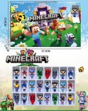 Image of Advent Calendar Minecraft Figures Celebrations Blind Box 24 Day Countdown Gift