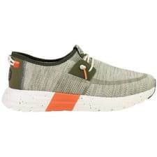 Image of Hey Dude Sirocco Lace-Up Green Synthetic Mens Trainers 38789_72432