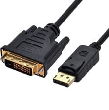 Image of DVI-D Device (Male) to DisplayPort (Male) Cable 1.8M