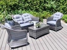 Image of Florida Aluminium Rattan Garden Furniture Dining or Lounge 5 Year Warranty