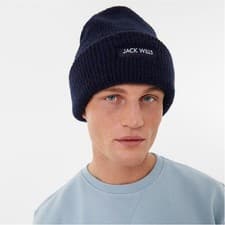 Image of Jack Wills rib knit beanie hat