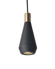 Image of Modern Black Pendant Light Ceiling Pendant Lights with 5W GU10 Bulb