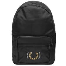 Image of BNWT FRED PERRY AUTHENTIC LAUREL WREATH BACKPACK, BLACK, L4230/102, ONE SIZE