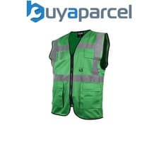 Image of Scan SFV09-G Hi-Vis Utility Vest Green Waistcoat - XL (46in) SCAHVUWXLG