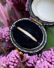 Image of Brilliant Cut Diamond Half Eternity Wedding Ring 0.23ct 18ct Yellow Gold