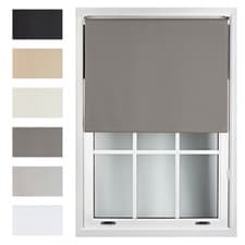 Image of Furnished Blackout Roller Blinds Thermal 100% Black Out Window Blind