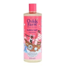 Image of Child's Farm Bubble Bath Raspberry 500ml Raspberry Sulfate-Free Gently Cleanses