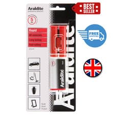 Image of Araldite Rapid Epoxy Resin Adhesive 24ml Fast Set Strong Bond Glue