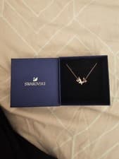 Image of swarovski idyllia necklace rose gold, new without tags