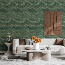 Image of Emerald Gold Mila Marble Wallpaper WOW164 10m Roll Textured Luxury Finish