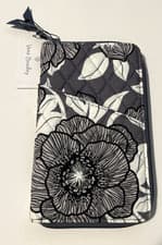 Image of Vera Bradley Moon Shadow Pattern Family Travel Wallet - MSRP - $65