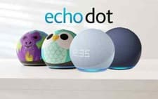 Image of Amazon Echo Dot 5th Generation Smart Speaker With Alexa, UK Plug Wifi Wireless 